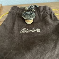 Blantons bourbon Whisky Cork Letter “T” Collectors Bag