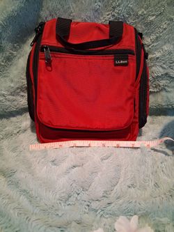 L.L. Bean Red Personal Organizer Toiletry Traver Bag