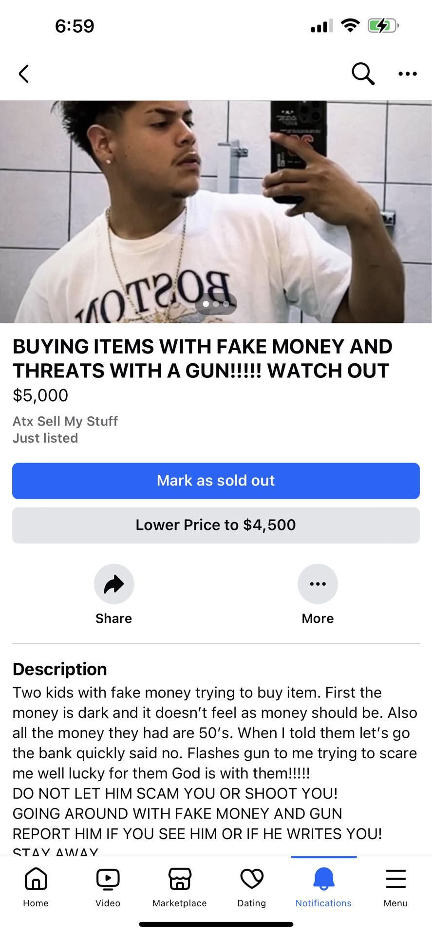 WATCH OUT FAKE MONEY 