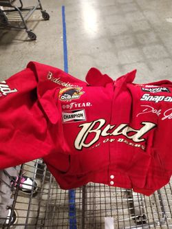 Budweiser king of beers NASCAR jacket Dale Jr