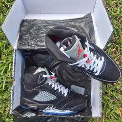 Jordan Retro 5 Black Metallic Reimangined