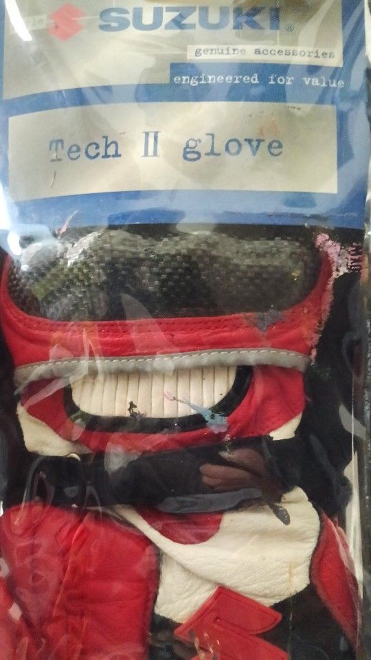 Size XL Suzuki Tech II Sport bike Gloves Protection 