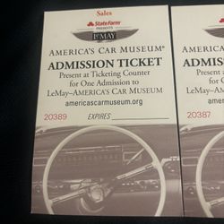Admission Tickets For America’s Car Museum