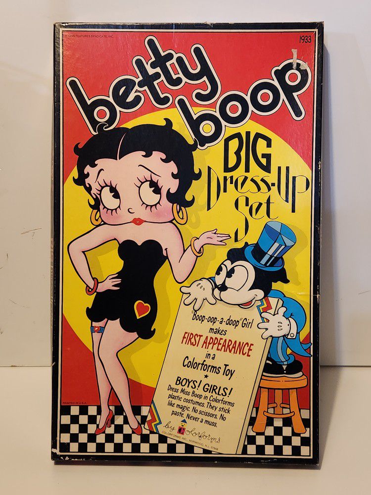 Vintage Betty Boop Collectible Big Dress-Up Set #1933 Toy Set Rare