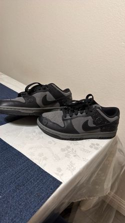 Nike Dunk Low Grey Black Rose Sneakers