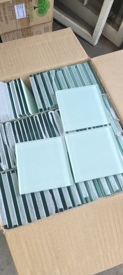 Glass Tiles 4"x4" - 6 Boxes- 66 sq Feet