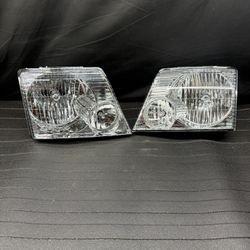 2002 - 2005 Ford Explorer Headlights Chrome NEW