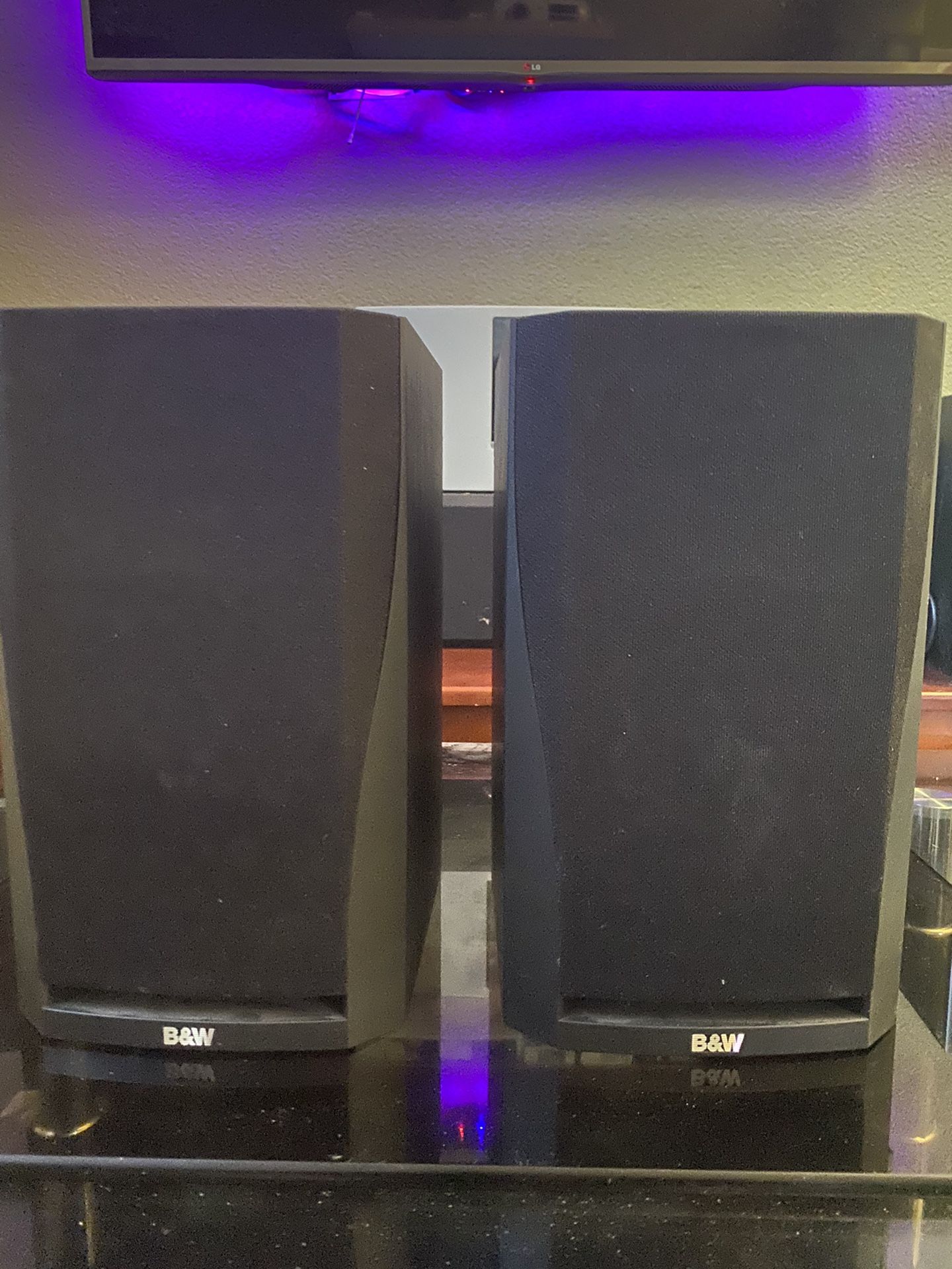 B&W BOWERS AND WILKINS DM302 PRISM BOOKSHELF SPEAKERS Black FINISH
