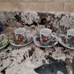 L. Godinger & Co Expresso Cups /saucers Or Kid Tea Set?