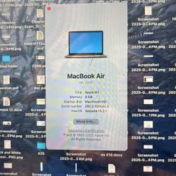 MacBook Air M1, 2020