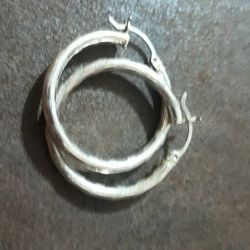 925 Starling silver ""Hoop ""