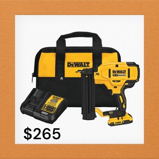 Dewalt 20V MAX XR Lithium-Ion 18-Gauge Cordless Brad Nailer Kit


