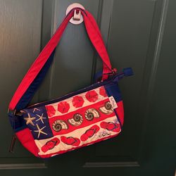 Small Purse Red White Blue