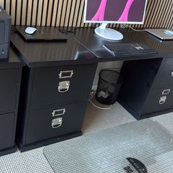 Pottery barn Modular Office Desk And Filing cabinets