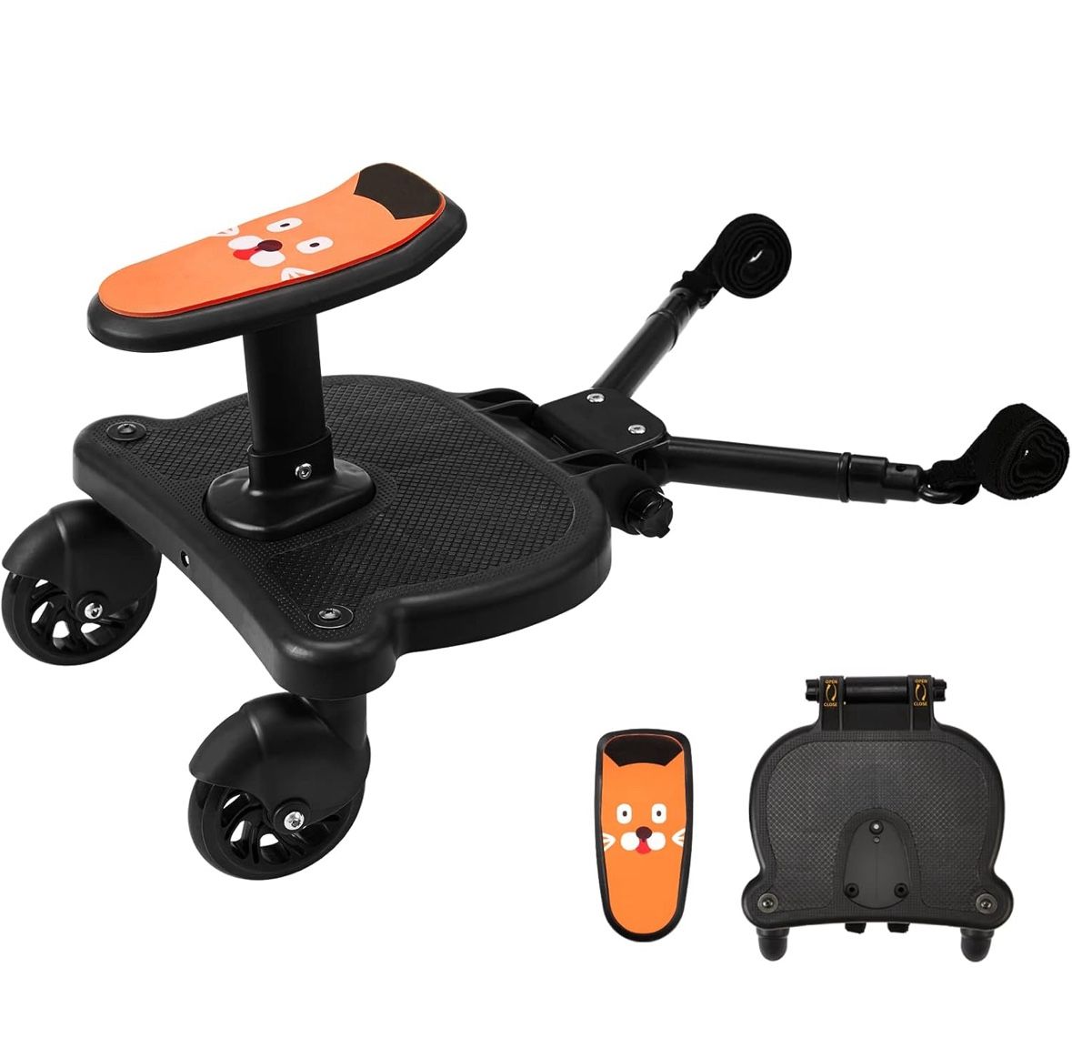 Tiny GOGO Stroller Board 2-in-1 Buggy Board with Detachable Seat Standing Board