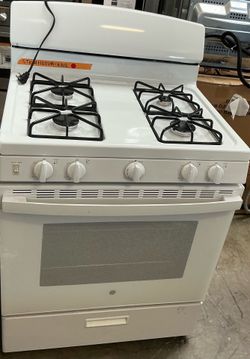 New Open Box Ge 30 In 4.8 Cu Ft  Freestanding Gas Range In White