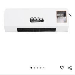 Air Heater Machine, Wall Heater for Bathroom Wall Mounted Heating Machine Low Noise Wide Angles Air Conditioner Cooler Heater for Bedroom Living Room 