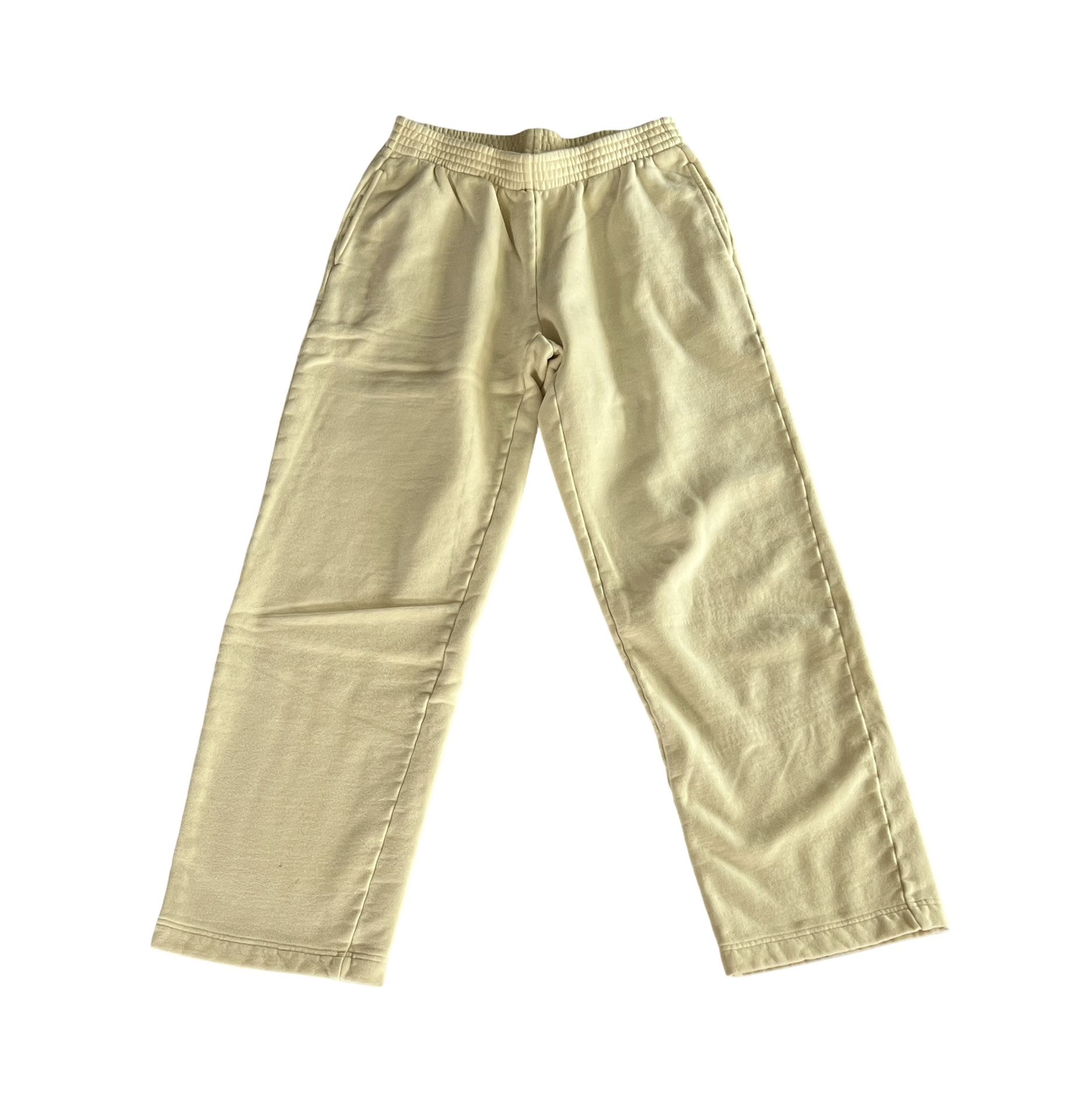 TNA Aritzia Yellow Straight Leg Sweatpants Size S Cozy Fleece Lounge Pants