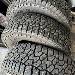 (3) 17” Falken Wildpeak 285/75/17 All Terrain Tires 