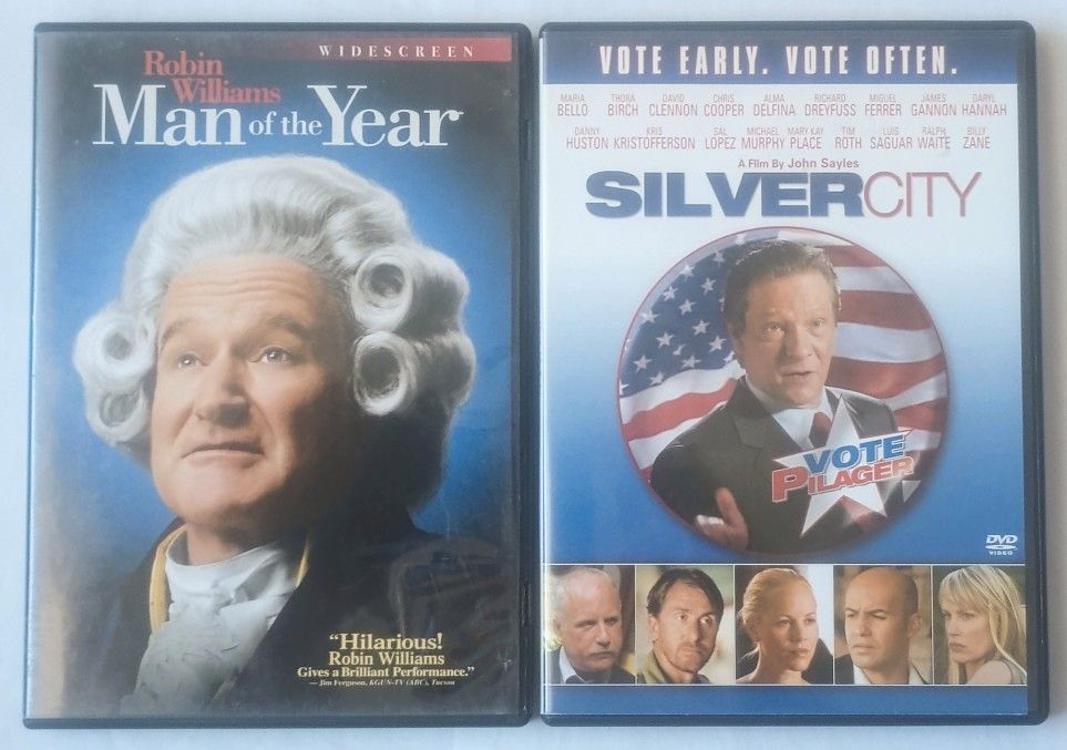 Man Of The Year & Silver City - 2 Excellent DVDs
