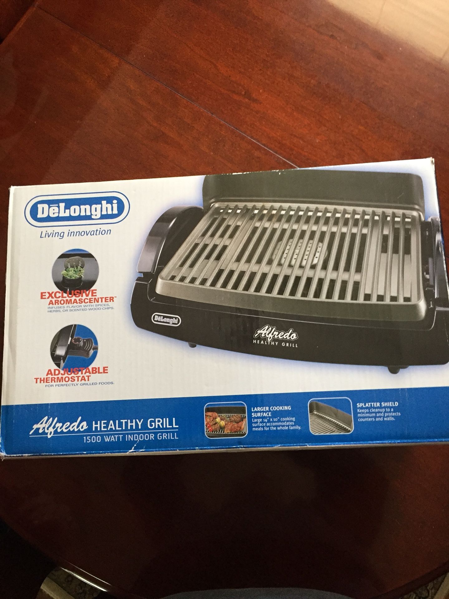 Delonghi Alfredo healthy grill NIB