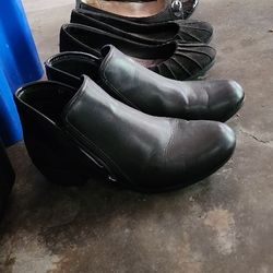 Black Work Shoes Women's 7