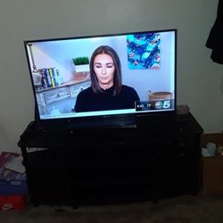 Living Room Set With TV Stand And Shelves