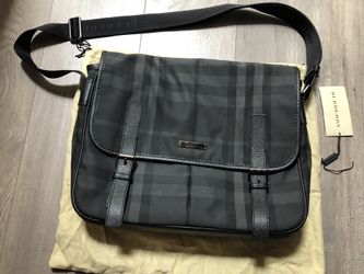 Black Burberry England messenger bag with dust bag and tag