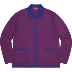 Supreme Logo Trim Zip Up Cardigan (SS21)