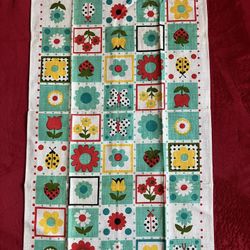 VINTAGE - NEW - ALL PURE LINEN  FRUIT TULIP FLOWER KITCHEN TEA TOWEL Parisian Prints - Made In USA - 16" W x 28" H‼️ See MORE Collection Here ‼️ 