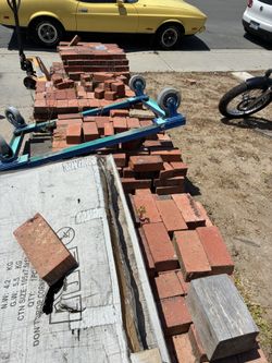 Large Lot of Red Bricks / Pavers — Must Pick Up