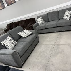 2pc Living Room Set 🩶 Grey Color 