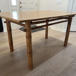 Beautiful Bamboo Dining Table And 6 Chairs 