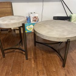 Concrete Coffee And End Table