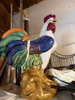Rooster statue