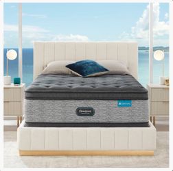 Queen Sized Beautyrest Harmony Lux Matress Diamond Series Plush Pillow Top
