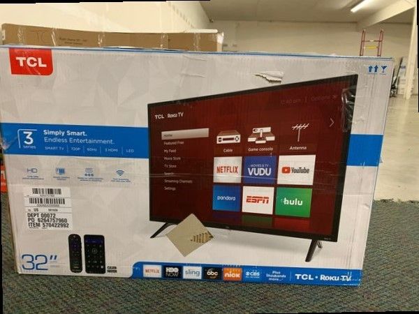 Brand New TCL ROKU 32 Smart Tv Open box w/ warranty P5