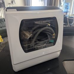 Airmsen TDQR03 Portable Mini Countertop Dishwasher, White