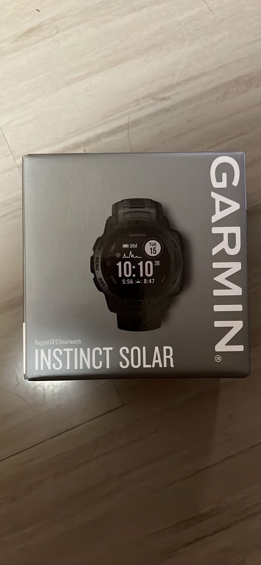 Garmin Instinct Solar Charging Smartwatch - Graphite GPS Rugged