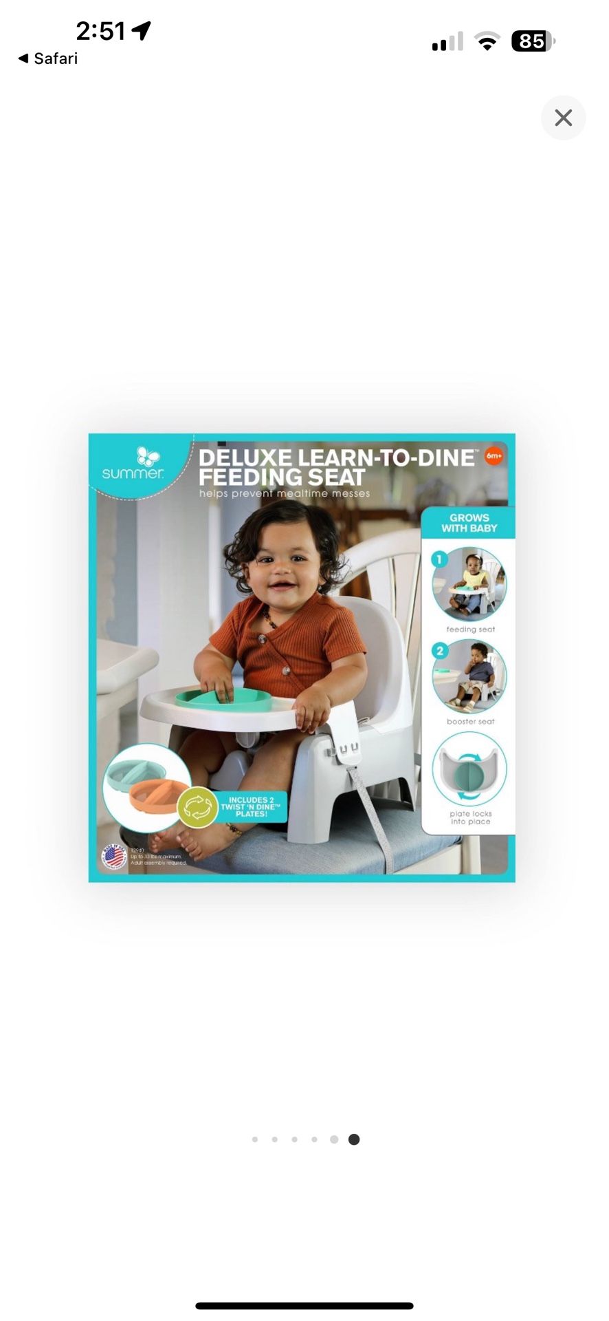 Summer Deluxe Learn To Fine Feeding Seat for Sale in Norwalk, CA OfferUp