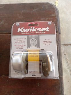 Kwikset single deadbolt