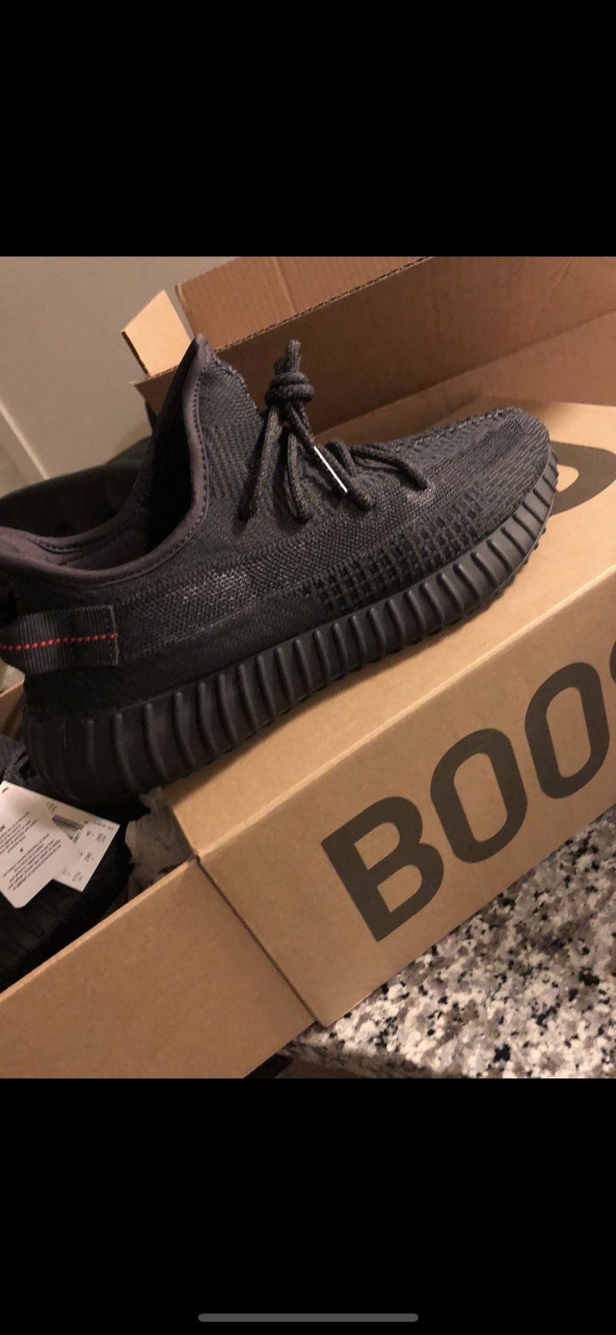 Yeezy 350 black 11.5 (non- Reflective)