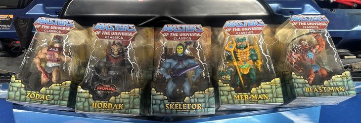 Master Of Universe Classics  Skeletor Beastman Merman Zodak Hordak