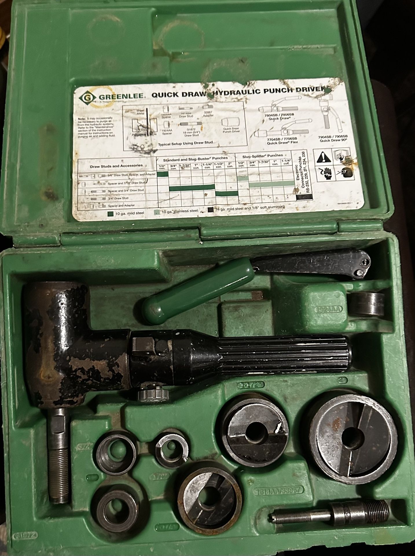 Greenlee Hydraulic Punch Driver