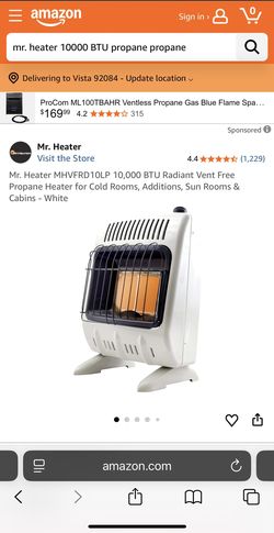 MrHeater Vent Free Radiant/ Brand New Propane Heater