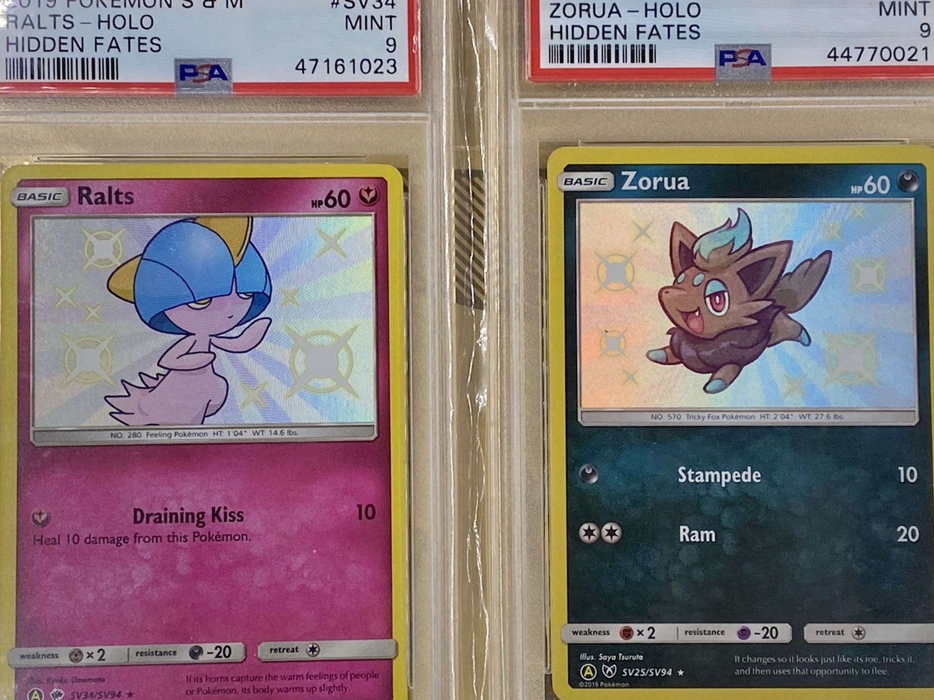Pokémon Hidden Fates Shiny Vault graded lot 4 Cards!