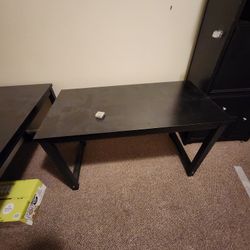 Black desk table 4ft by 2ft by 29 tall