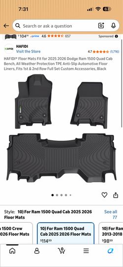 Dodge ram 1500 floor mats