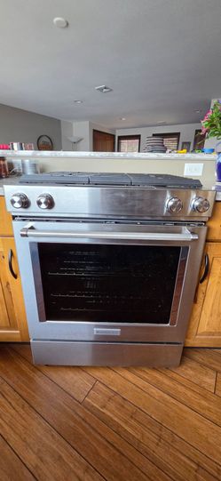 Kitchenaid Downdraft Gas Cooktop and Electric Oven and matching dishwasher