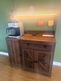 Dark brown coffee bar